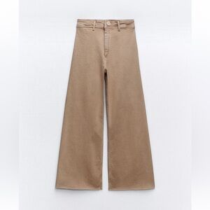 Zara Marine Straight High Rise Jeans 27 🤎